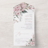 PixDezinesエディタのPick H2 Dustyバラバラ オールインワン招待状 (内側)