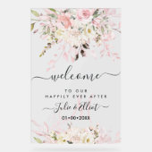 PixDezinesエレガント赤面ピンクガムユーカリ アクリルサイン (正面)