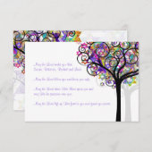 PixDezinesエンクロージャツリーのライフバルミツワー エンクロージャーカード (正面/裏面)