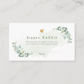 PixDezinesオムツラッフルガムユーカリプタス座席表 プレイスカード (正面)