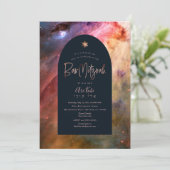 PixDezinesオリオンモダンネブラバー（ユダヤ教の）バル・ミツバーインヴィータ 招待状 (スタンド正面)