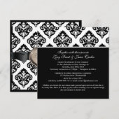 PixDezinesオリビア ダマスク 招待状 (正面/裏面)
