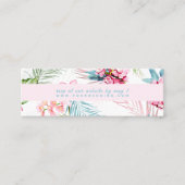 PixDezinesオーキッドアイルウォータカラーくもの巣RSVP スキニー名刺 (正面)