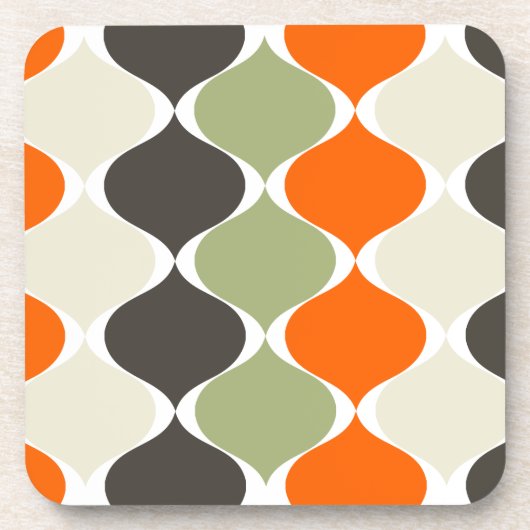 PixDezinesオージモダンェ/ディの背景色 コースター (正面)