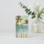 PixDezinesカイルアベイ/ヴィンテージハワイアンビーチ 名刺 (スタンド正面)