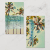 PixDezinesカイルアベイ/ヴィンテージハワイアンビーチ 名刺 (正面/裏面)