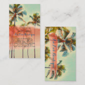 PixDezinesカイルアベイ/ヴィンテージハワイアンビーチ 名刺 (正面/裏面)