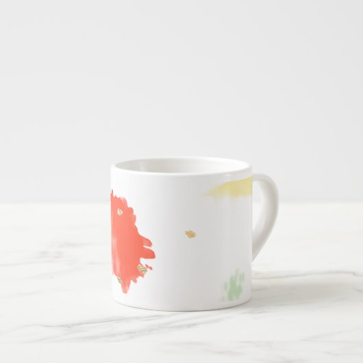 PixDezinesカップケーキの振りかけ/フェイク金ゴールド エスプレッソカップ (正面右)