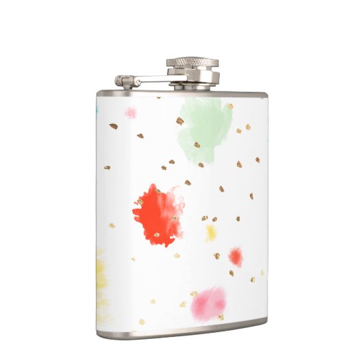 PixDezinesカップケーキの振りかけ/フェイク金ゴールド フラスク (右)