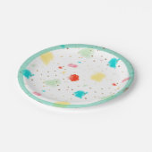 PixDezinesカップケーキの振りかけ/フェイク金ゴールド ペーパープレート (アングル)