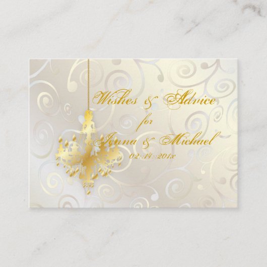 PixDezinesカップケーキスワーズ+シャンデリア～アドバイスカード アドバイスカード (正面)