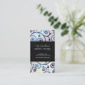 PixDezinesカップケーキ渦巻き+ブルーサファイア 名刺 (スタンド正面)