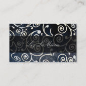 PixDezinesカップケーキ渦巻き+黄金 名刺 (裏面)