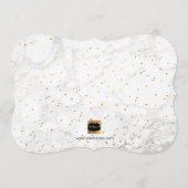 PixDezinesカード+ギフト大理石+フェイク金ゴールド/テーブル記号 (裏面)