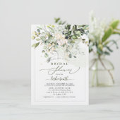 PixDezinesガムユーカリブライダルシャワー 招待状 (スタンド正面)