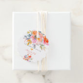 PixDezinesガーデンバラ水彩サンキュー フェイバータグ (インサイチュ)