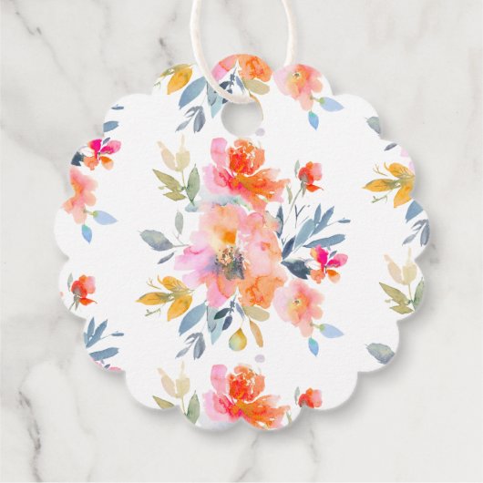 PixDezinesガーデンバラ水彩サンキュー フェイバータグ (裏面)