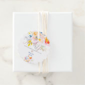 PixDezinesガーデンバラ水彩サンキュー フェイバータグ (インサイチュ)