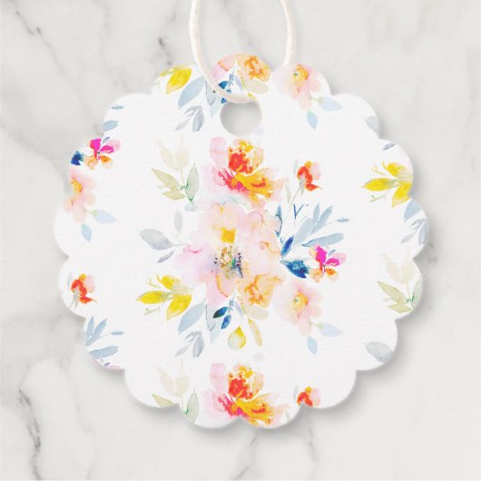 PixDezinesガーデンバラ水彩サンキュー フェイバータグ (裏面)