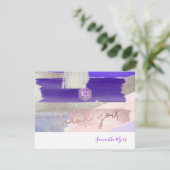 PixDezinesガーデンバラ✡(ユダヤ教の)バル・ミツバーありがとう✡カード 出欠カード (スタンド正面)