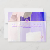 PixDezinesガーデンバラ✡(ユダヤ教の)バル・ミツバーありがとう✡カード 出欠カード (裏面)