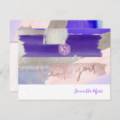 PixDezinesガーデンバラ✡(ユダヤ教の)バル・ミツバーありがとう✡カード 出欠カード (正面/裏面)