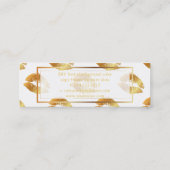 PixDezinesキスとゴールデンリップ スキニー名刺 (裏面)