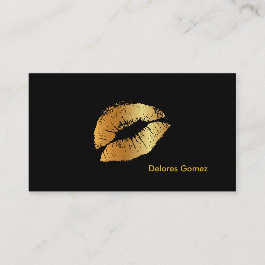 PixDezinesキスとゴールデンリップ 名刺 (正面)