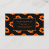 PixDezinesキスオレンジの唇 名刺 (裏面)