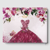 PixDezinesキンセアニェラさくらんぼレッドドレス ゲストブック (裏面)