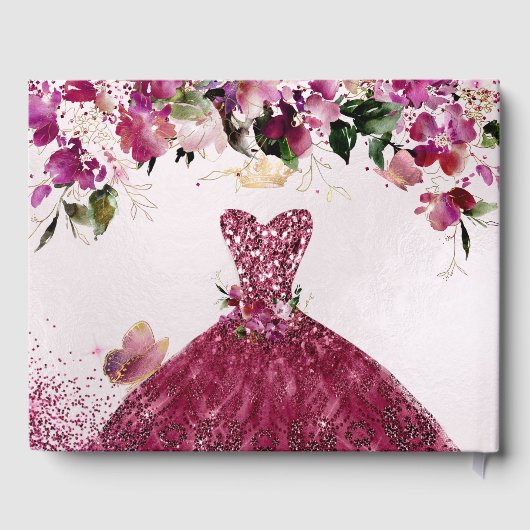 PixDezinesキンセアニェラさくらんぼレッドドレス ゲストブック (裏面)