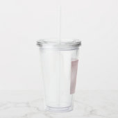 PixDezinesキンセアニェラグリッター赤面ピンクガウン アクリルタンブラー (右)
