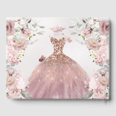 PixDezinesキンセアニェラダスティバラ金ゴールドガウン ゲストブック (裏面)