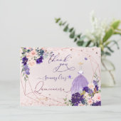 PixDezinesキンセアニェラダスティパープルドレスインビタティ 招待状 (スタンド正面)