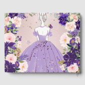 PixDezinesキンセアニェラパープルバラ金ゴールドH2花 ゲストブック (裏面)