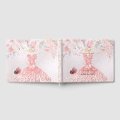 PixDezinesキンセアニェラ赤面ピンクドレスアユ ゲストブック (全面)