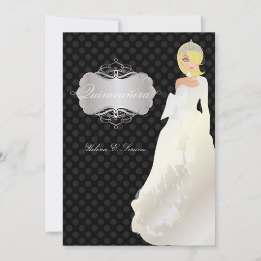 PixDezinesキンセアニェラ/カンセアニョスプリンセス 招待状 (正面)