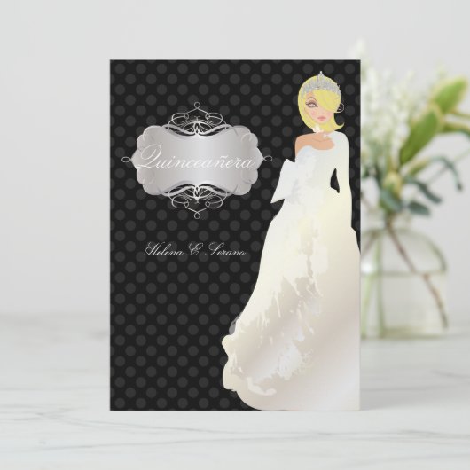 PixDezinesキンセアニェラ/カンセアニョスプリンセス 招待状 (スタンド正面)