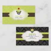 PixDezinesキーライムがキュープケーキ/ピンストリップ/DIYを旋回 名刺 (正面/裏面)