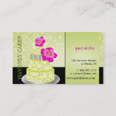 PixDezinesキーライムスポンジケーキ/パティッセリー 名刺 (裏面)