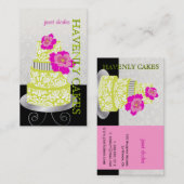 PixDezinesキーライムスポンジケーキ/パティッセリー 名刺 (正面/裏面)