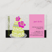 PixDezinesキーライムスポンジケーキ/パティッセリー 名刺 (裏面)