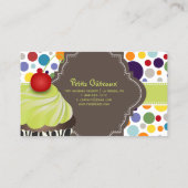 PixDezinesキーライムスワールカップケーキ+バブルガム 名刺 (裏面)