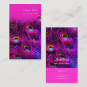 PixDezinesクジャクの羽 名刺 (正面/裏面)