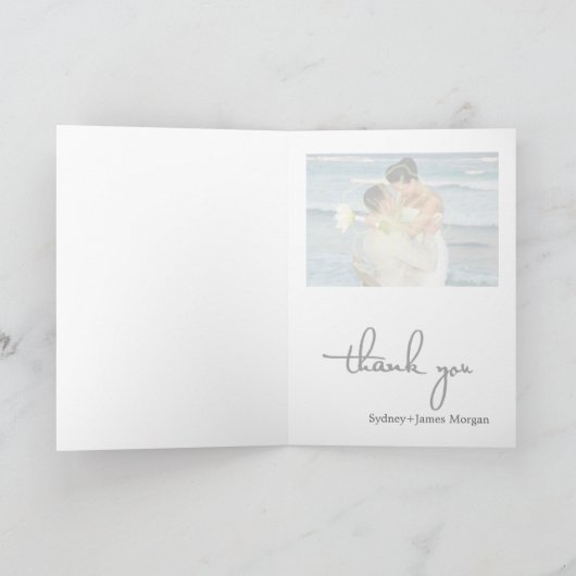 PixDezinesクラシック写真サンキューカード サンキューカード (内部)