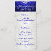 PixDezinesクリスタルシャンデリア/バロック風ダマスクメニュー メニュー (裏面)