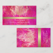 PixDezinesクリスタルシャンデリア/水の色の影響 名刺 (正面/裏面)