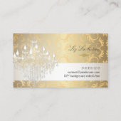 PixDezinesクリスタルシャンデリア/DIYカラー 名刺 (裏面)