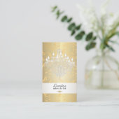 PixDezinesクリスタルシャンデリア/DIYカラー 名刺 (スタンド正面)