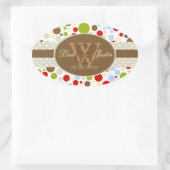 PIxDezinesクリスマスフローティングドット/DIYカラー! 楕円形シール (バッグ)